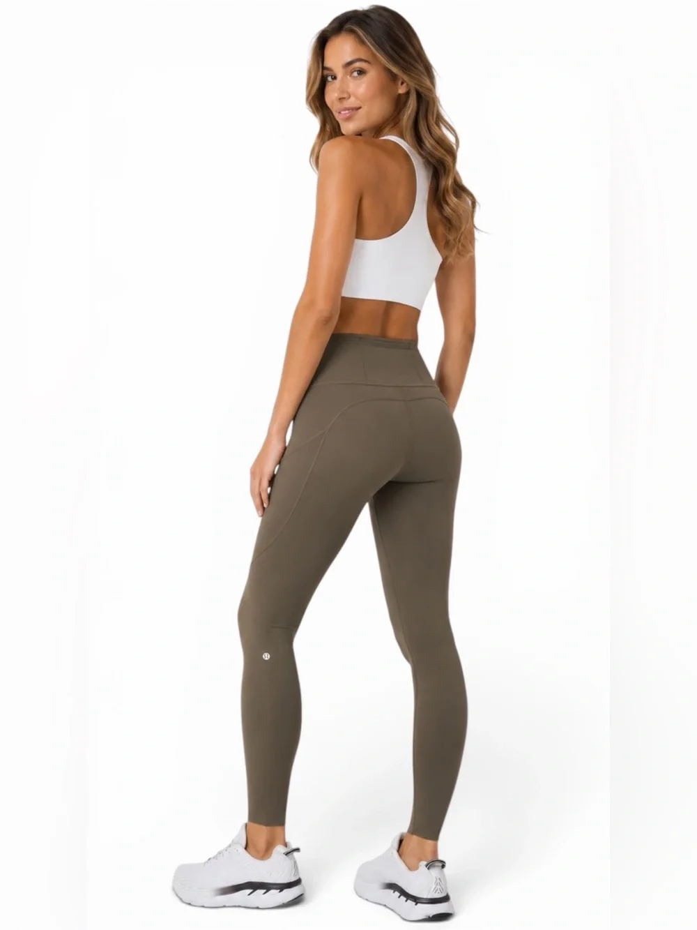 Lululemon – Fast & Free 28” High Rise Running Leggings – Dark Olive – Sz. 6